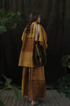 Mutedance 24 Spring/Summer Loose Drawstring V-Neck Top MD-MD24SS88-JIUJIN Old Gold PM125